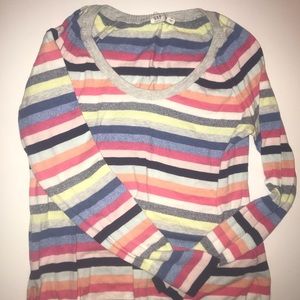 EUC gap crazy stripe cotton sweater XS